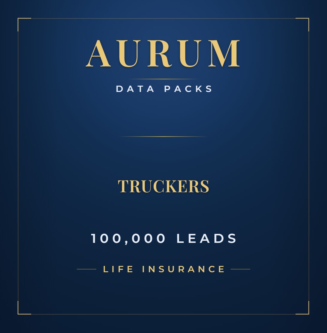 Aurum Truckers Data Pack · 100,000 Leads · Life Insurance