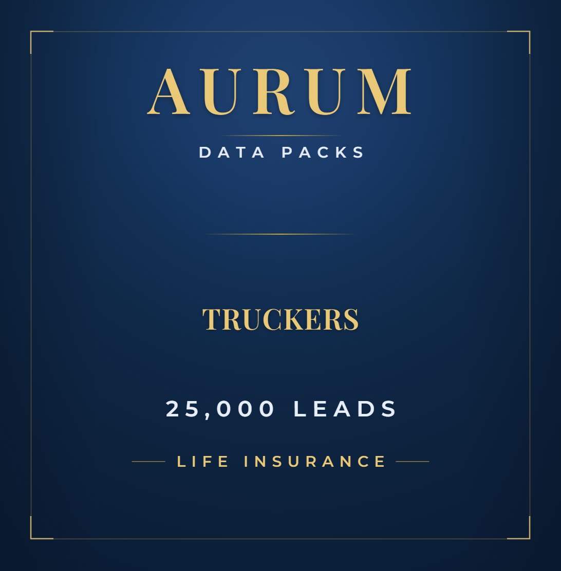 Aurum Truckers Data Pack · 25,000 Leads · Life Insurance