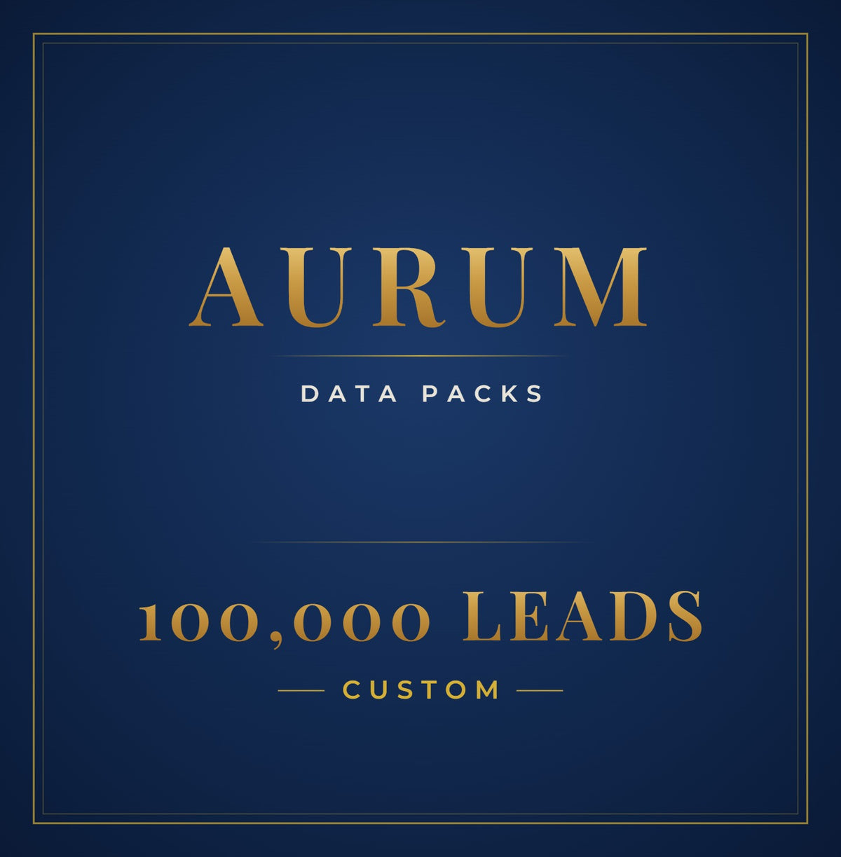 Custom Pack · 100,000 Leads