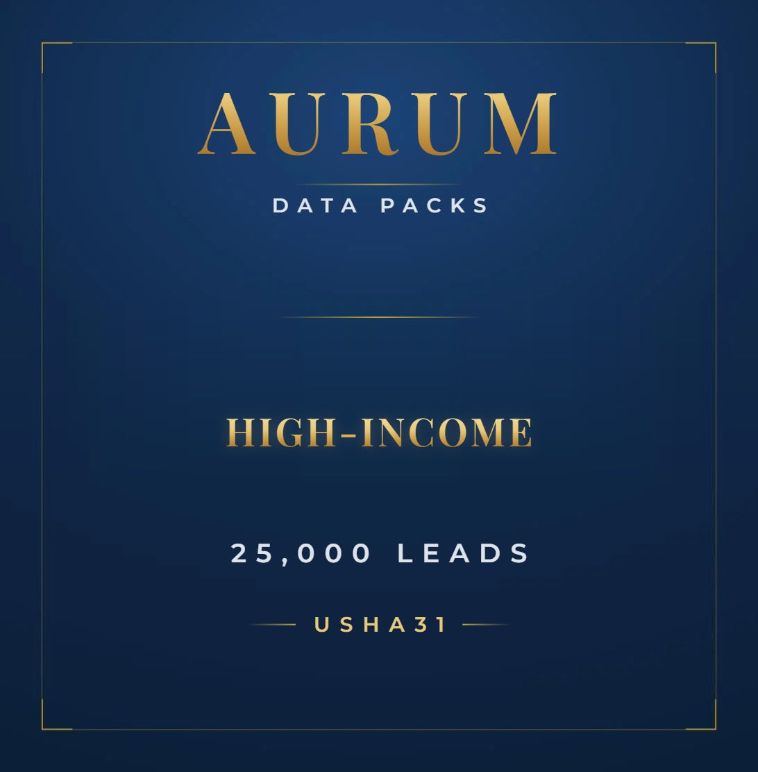 High-Income · 25,000 Leads · USHA31 · Pack 004